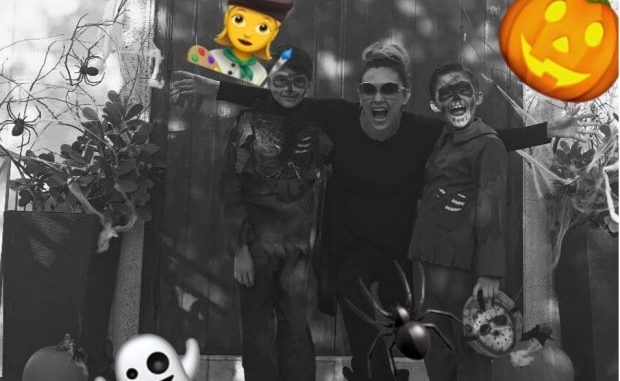 Aracely Arámbula con sus hijos Miguel y Daniel Foto: Instagram