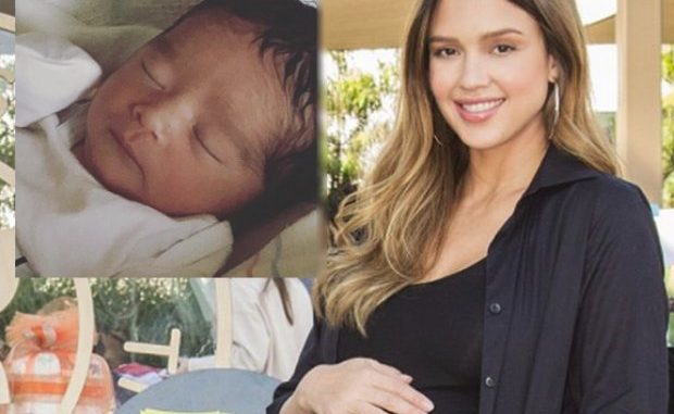 Jessica Alba y su bebé Hayes