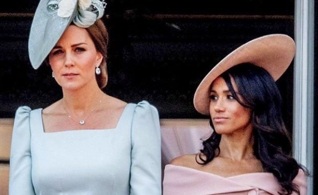 Kate Middleton y Meghan Markle en el cumpleaños de la Reina