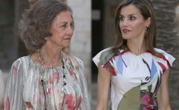 Doña Sofía y Letizia Ortiz