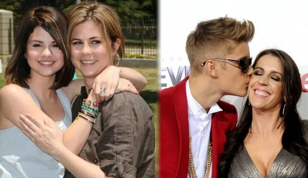 Selena Gomez Y Su Mamá Mandy Teefey Justin Bieber Y Su Mamá Patty Mallette