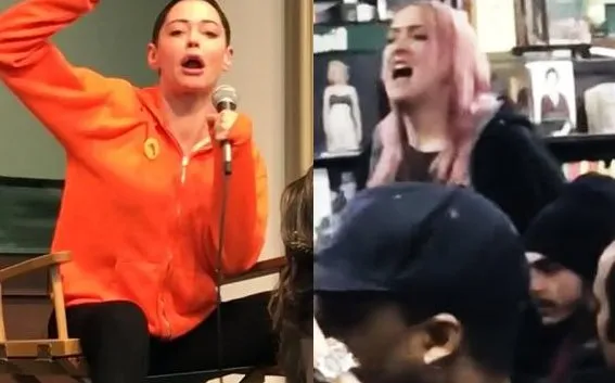 Rose McGowan Discutiendo Con Un Transgénero