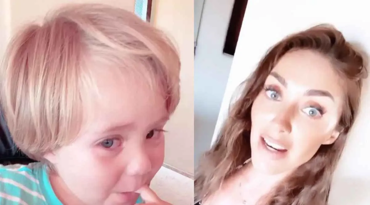 Anahí Y Su Hijo Manuelito