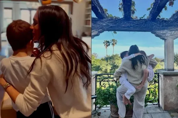 Meghan Markle con sus hijos Archie y Lilibet