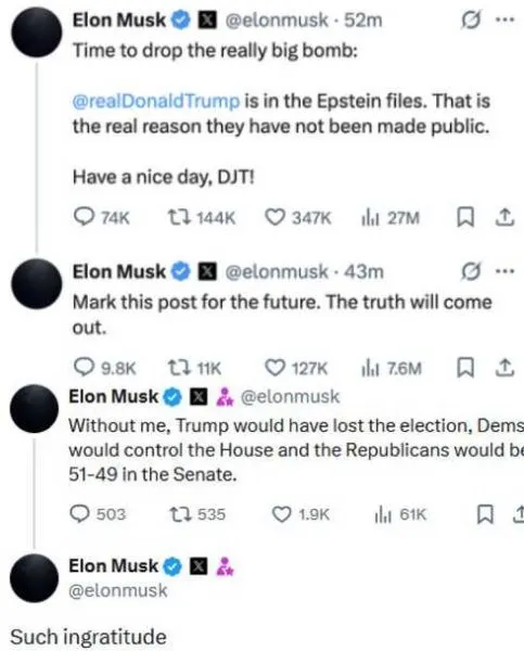 Elon Musk Via X Ex Twitter