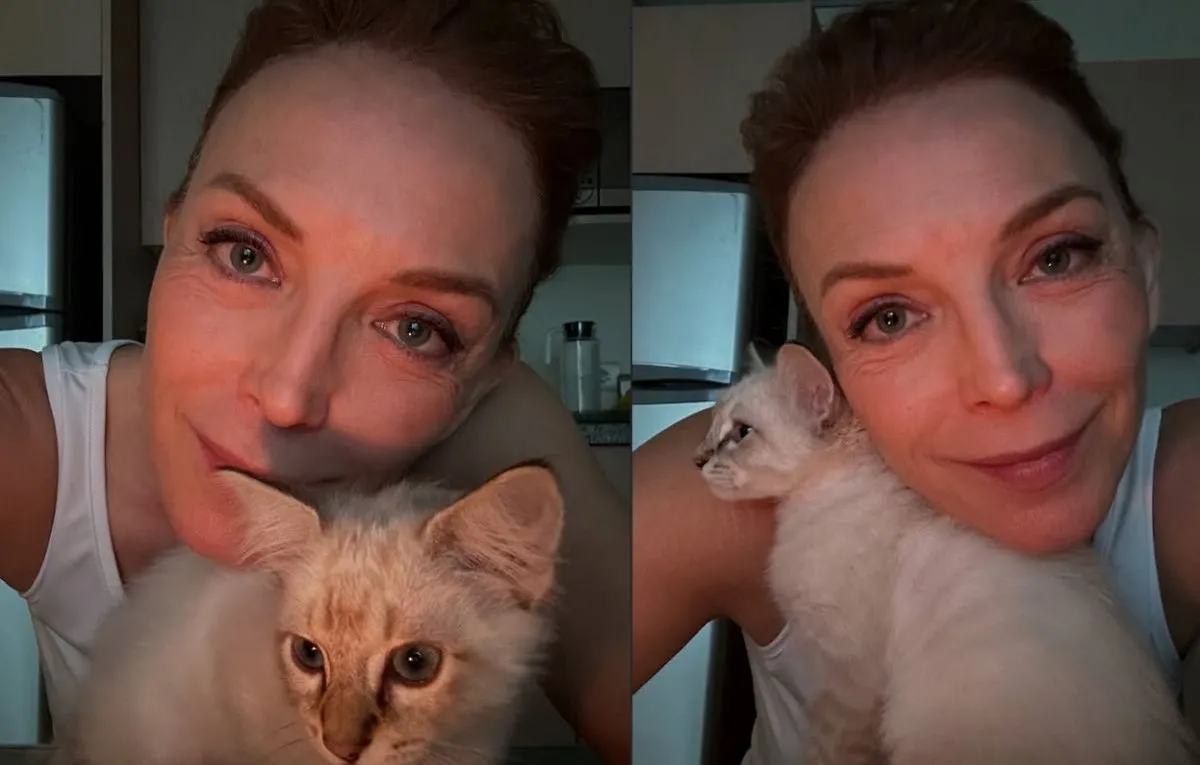 Laura Flores, gato Leo