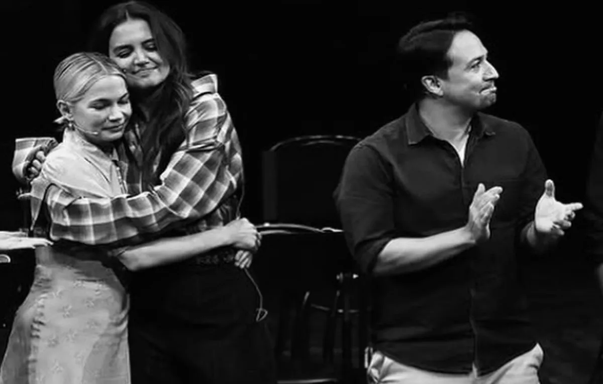 Michelle Williams, Katie Holmes, Lin Manuel Miranda