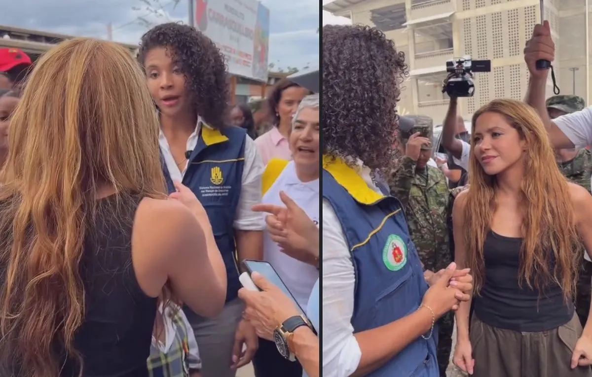 Shakira con la gobernadora Nubia, de Chocó